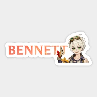 Genshin Impact Name Husbando Bennett Sticker